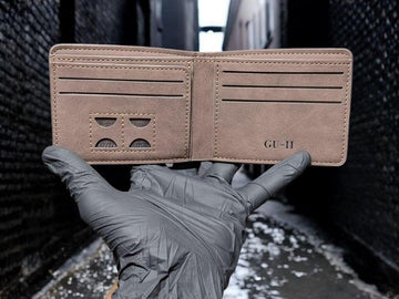 Premium Leather Wallet for Men Gray Brown Black