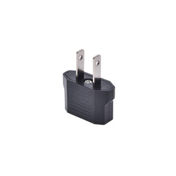 Universal EU to US Plug Adapter – Travel Charger Converter (2-Pin Flat)